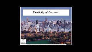 Chapter 20  Consumer Choice and Elasticity