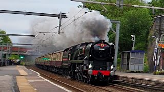 34046 Braunton BLASTS Through Greater Manchester! LSL Private Charter Crewe to York 3 June 2024