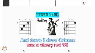 CHUCK BERRY You never can tell FCN GUITAR CHORDS & LYRICS