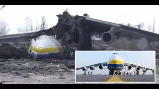 Novas imagens internas do Hangar da antonov e do Antonov AN225 destruído no Aeroporto de Gostomel