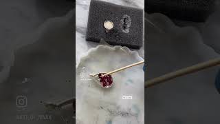 Tutorial of resin rose ring and pendant | learn resin art #resinart #satisfyingvideo