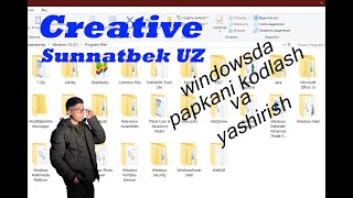 "WINDOWSDA" papkani _KODLASH_ yoki _YASHIRISH_ mumkin// QANDAY??// BUNI O'ZINGIZ KO'RING