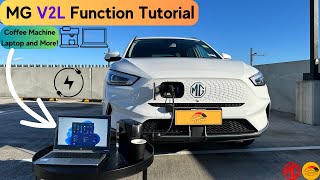 MG ZS EV🔋V2L Function Tutorial - Power via Vehicle to Load / Discharging Feature