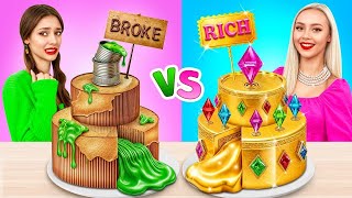 Tantangan Menghias Kue Orang Kaya vs Orang Miskin | Kompetisi Cokelat & Memasak oleh X-Challenge