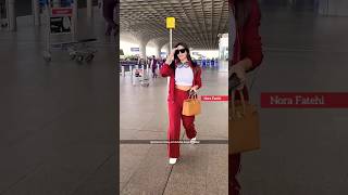 Nora Fatehi spotted arriving at airport today #shorts #norafatehi #shortvideo | bollywood updates