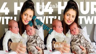 Rubina Dilaik Twins BABY GIRL First Video 😍 with Rubina BABY GIRL Face Reveal