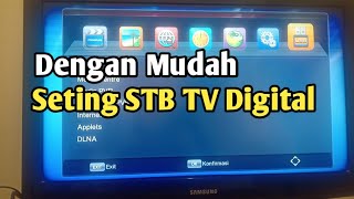 cara seting STB box antena digital