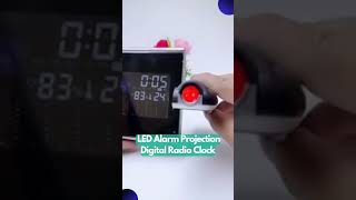 Get ready to wake up in style with our LED Alarm Projection Digital Radio Clock! ⏰💡