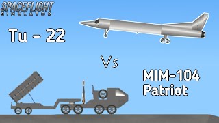 Tu-22 M3 Bomber vs Patriot Air Defence Missile in Spaceflight Simulator SFS #sfs #rocket #viral