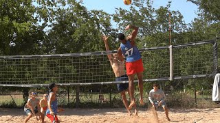 One of the Highest Verticals You'll See in Beach Volleyball