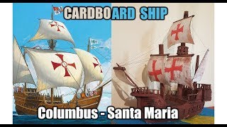 Ship from Cardboard DIY Columbus Santa Maria - Step by Step Pirate