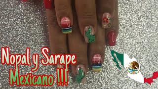 Uñas Mexicanas | Sarape y Nopal