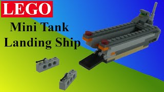 Lego Mini Quick Tank Landing Ship  - How to build with lego blocks (DIY and TUTORIAL)