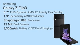 Samsung Galaxy Z Flip3 Official look, Price, Design, Camera, Specifications and Features