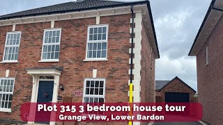 3 bedroom semi-detached house tour - The Cossington at Grange View, Lower Bardon.