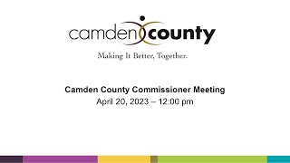 Camden County Board of Commissioners April 2023 Meeting