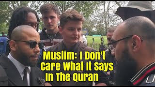 Speakers Corner/Muslim Confused With What He Believes/Makes Shocking Statement/Young Bob/Jude/Dave