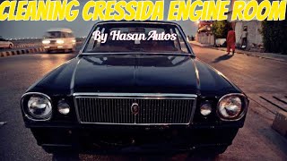 Toyota Cressida engine room cleaning by Hasan Autos