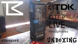 TDK Clef-P Live Tuning Headphones Unboxing