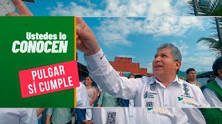 🚧🏫 PULGAR SÍ CUMPLE CON LA CONSTRUCCIÓN I.E. VÍCTOR REYES ROCA, LUYANDO.👩👦