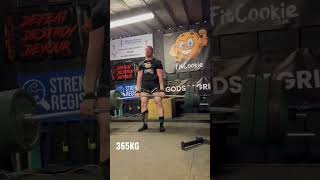 365KG Deadlift For 5 Reps 🤯 #deadlift #strongman #powerlifting #touchandgo #power