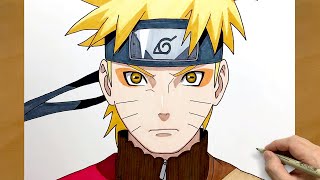 How to Draw Naruto in Sage Mode | Naruto Shippuden Drawing Guide for Anime Fans