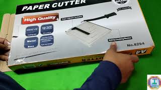 paper cutter machine model no 8294 A4size high quality quality is very good  best unboxing