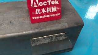 AccTek fiber laser cleaning machine 1000w 1500w 2000w cleaning weld from metal plate