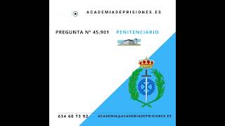 Pregunta 45890 penitencirio