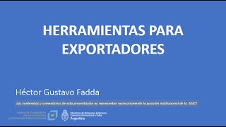 Herramientas para exportadores