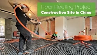 Large Area Floor Heating Installation in China