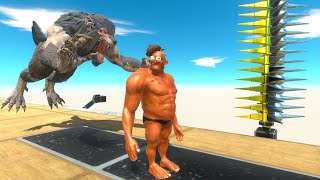 ESCAPE From WEREWOLF ATTACK  PARKOUR ROAD - Animal Revolt Battle Simulator