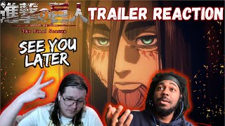 SEE YOU LATER 😢… | Attack On Titan Final Trailer Reaction | Official Trailer