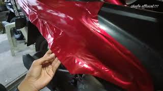 sticker MERAH CANDY di honda beat