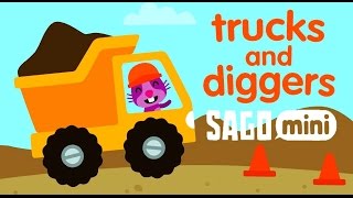 Sago Mini Trucks and Diggers | Саго Мини - Маленькие Строители - Развивающий мультик (ИГРА)