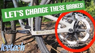 ice tech mountain bike brakes upgrade!