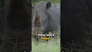 Ultimate Battle: Rhino vs Hippo! #nature #viral #naturelovers #fightchallenge