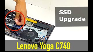 Lenovo Yoga C740 14IML 81TC | How To Upgrade SSD SOLID STATE DRIVE