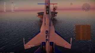 Su-27 Carrier Cobra Landing - War Thunder