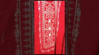 beautiful red colour  | sapphire embroidery dress |style by fatima