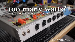 Too Many Watts? | Five Watt World GA-40 Pt 1