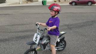 Jonah the Bad Ass Riding Electric Dirt Bike!!!