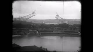 Iconic footage of the Sydney Harbour Bridge being  built