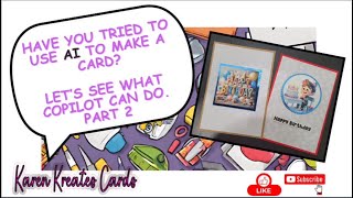 How can AI help in card making part 2