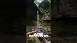 Holey Falls & Brushy Fork Natural Bridge #Hiking #Waterfall #Kentucky