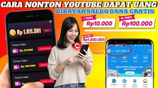 PASTI CAIR! NONTON YOUTUBE DIBAYAR SALDO DANA - CARA DAPAT DUIT DARI INTERNET