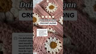 This is how we will work on the daisy cardigan over 4 weeks in our CROCHET-ALONG #grannysquares