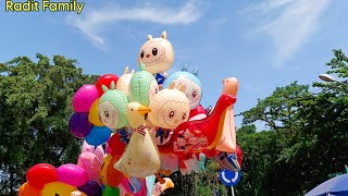 Balonku Ada Lima - Naik Kereta Api Tut Tut Tut🧡Balon Karakter Lucu🧡Lagu Anak Viral 🧡Radit Family