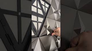 Easy to install | 3D WALL |  #fyp #diy #decoration #walldecor