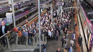 12 carriages of passengers - one staircase